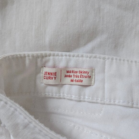True Religion sz 38 Jennie Curvy mid rise skinny white jeans - Picture 5 of 7